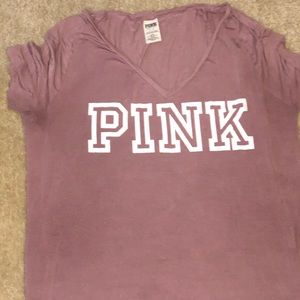 Pink short sleeve shirt